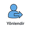 İlgilenen kişileri yönlendirme eylemini gösteren ikon