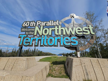 60th Parallel Welcome to the Northwest Territories Sign