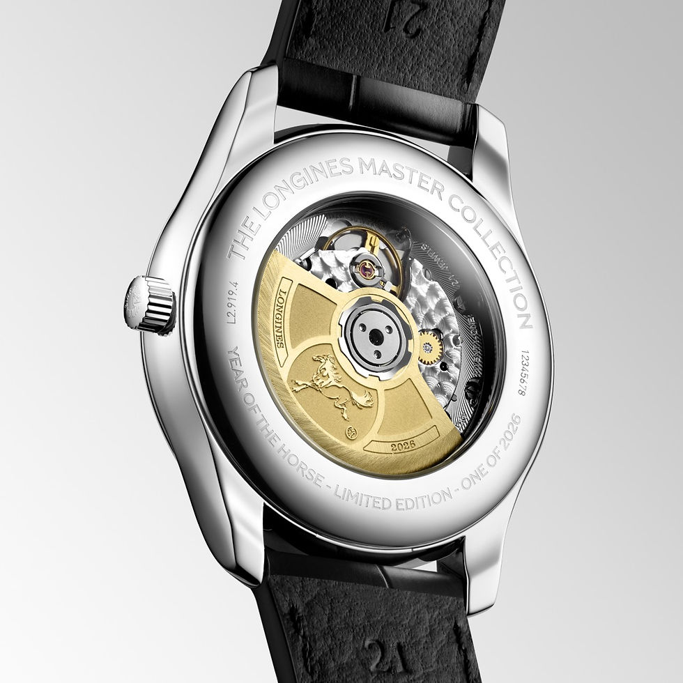 론진 마스터 컬렉션 말의 해 에디션의 백 케이스.