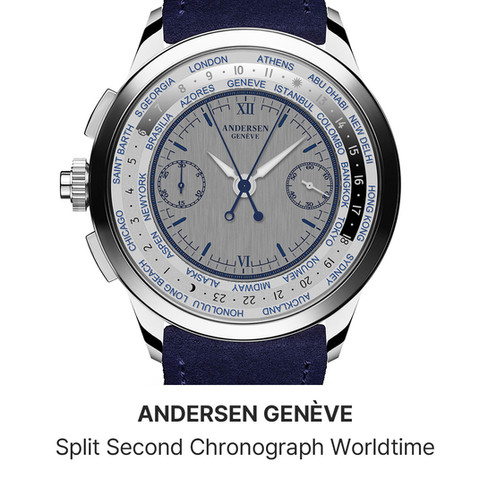 ANDERSEN GENÈVE Split Second Chronograph Worldtime