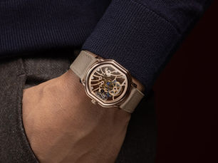 다니엘 로스 엑스트라 플랫 로즈 골드 스켈레톤