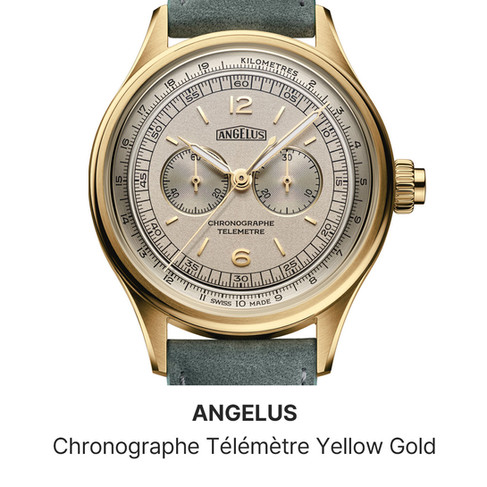 ANGELUS Chronographe Télémètre Yellow Gold