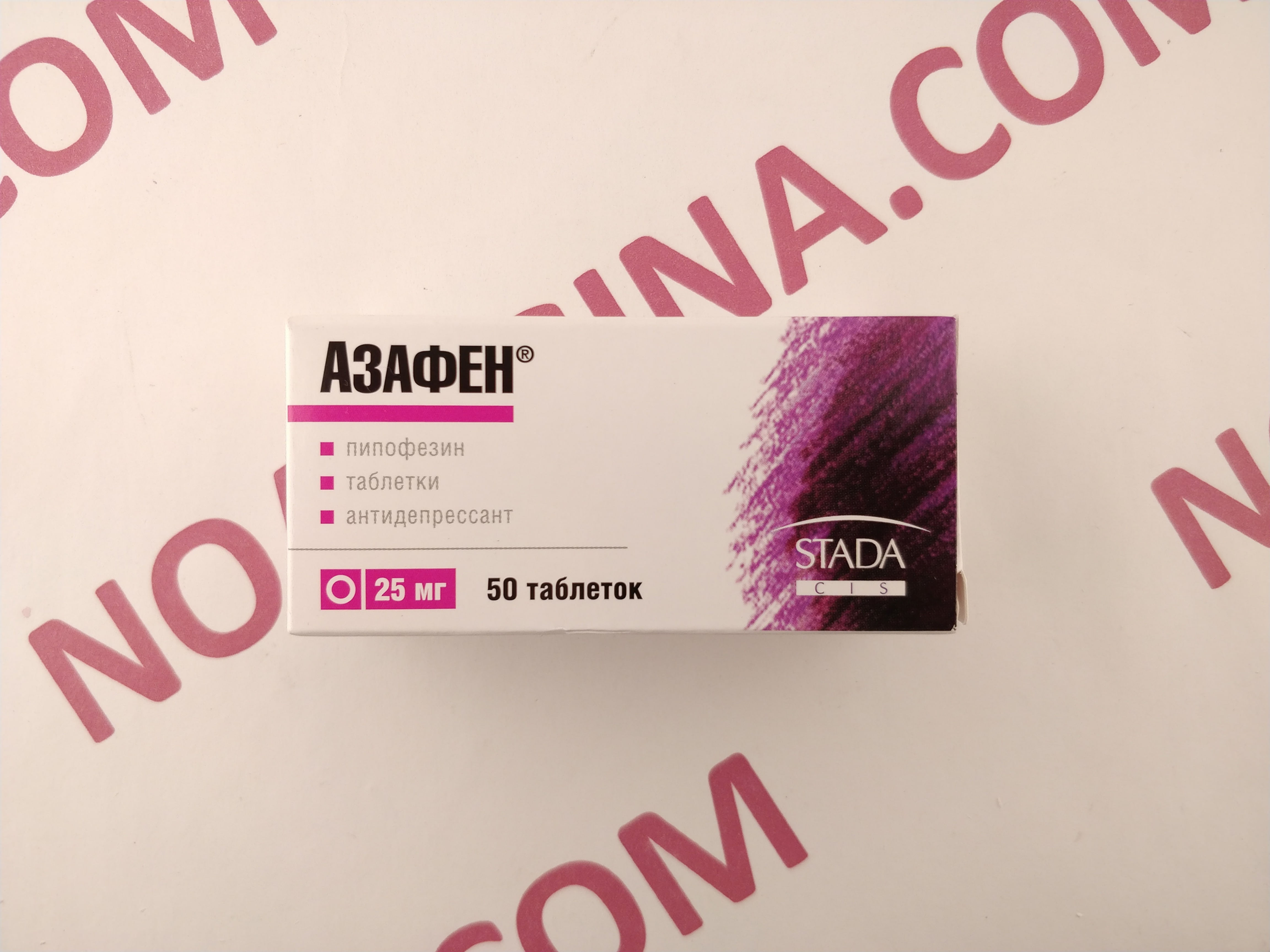 Azafen package front view