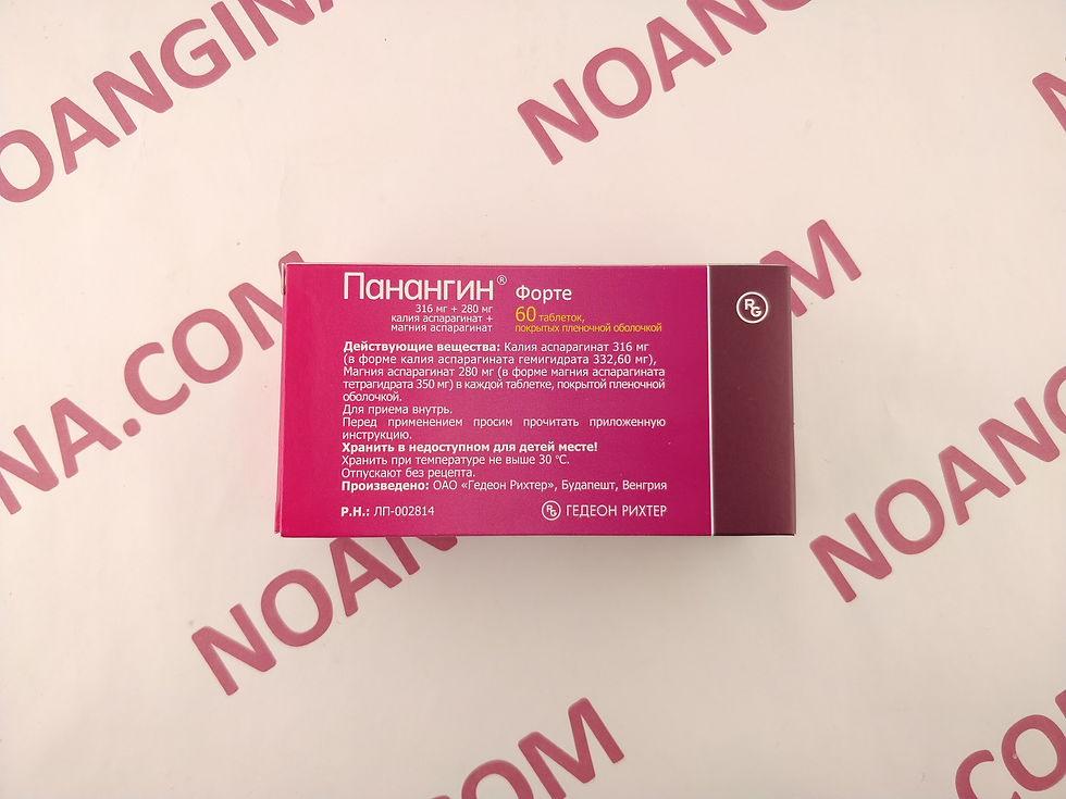 Panangin Forte package back view