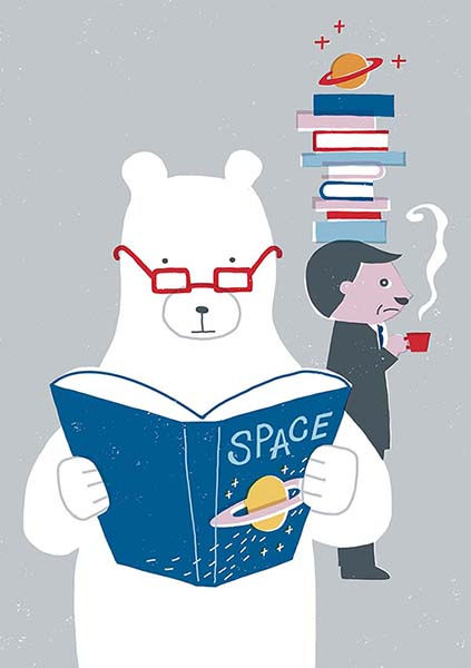 クマと読書家