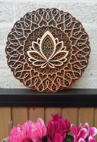 06 lasergesneden gelaagde mandala