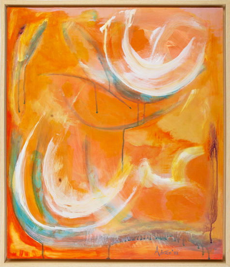 Cosmic Waves I 2023 60 x 50 cm acryl -aca