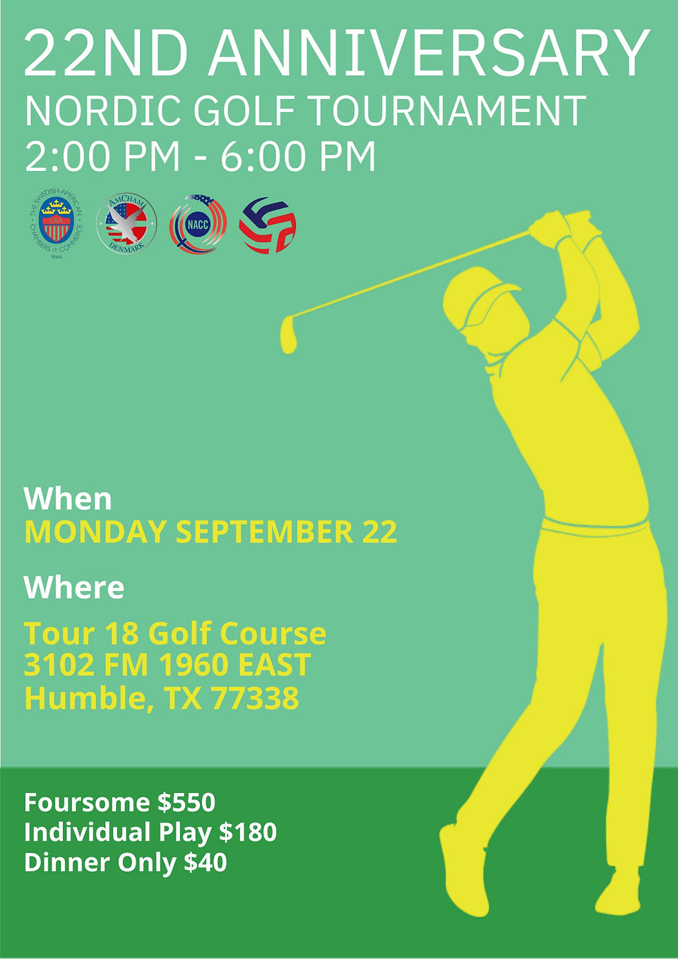 22nd ANNIVERSARY - NORDIC GOLF TOURNAMENT