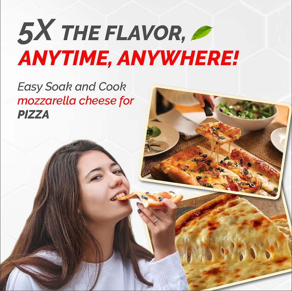 Thumbnail: Mozzarella Cheese- Freeze dried: 200g (eqiv. to 1Kg Raw Cheese)