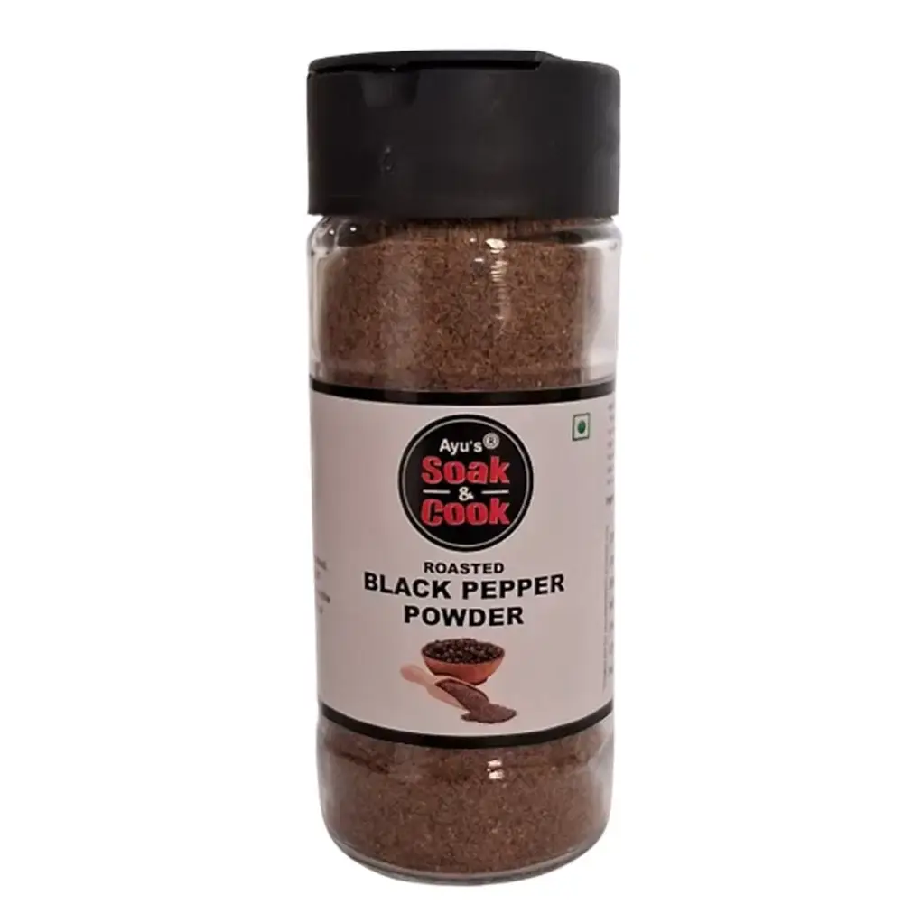 Premium Quality Roasted Black Pepper Powder 60G