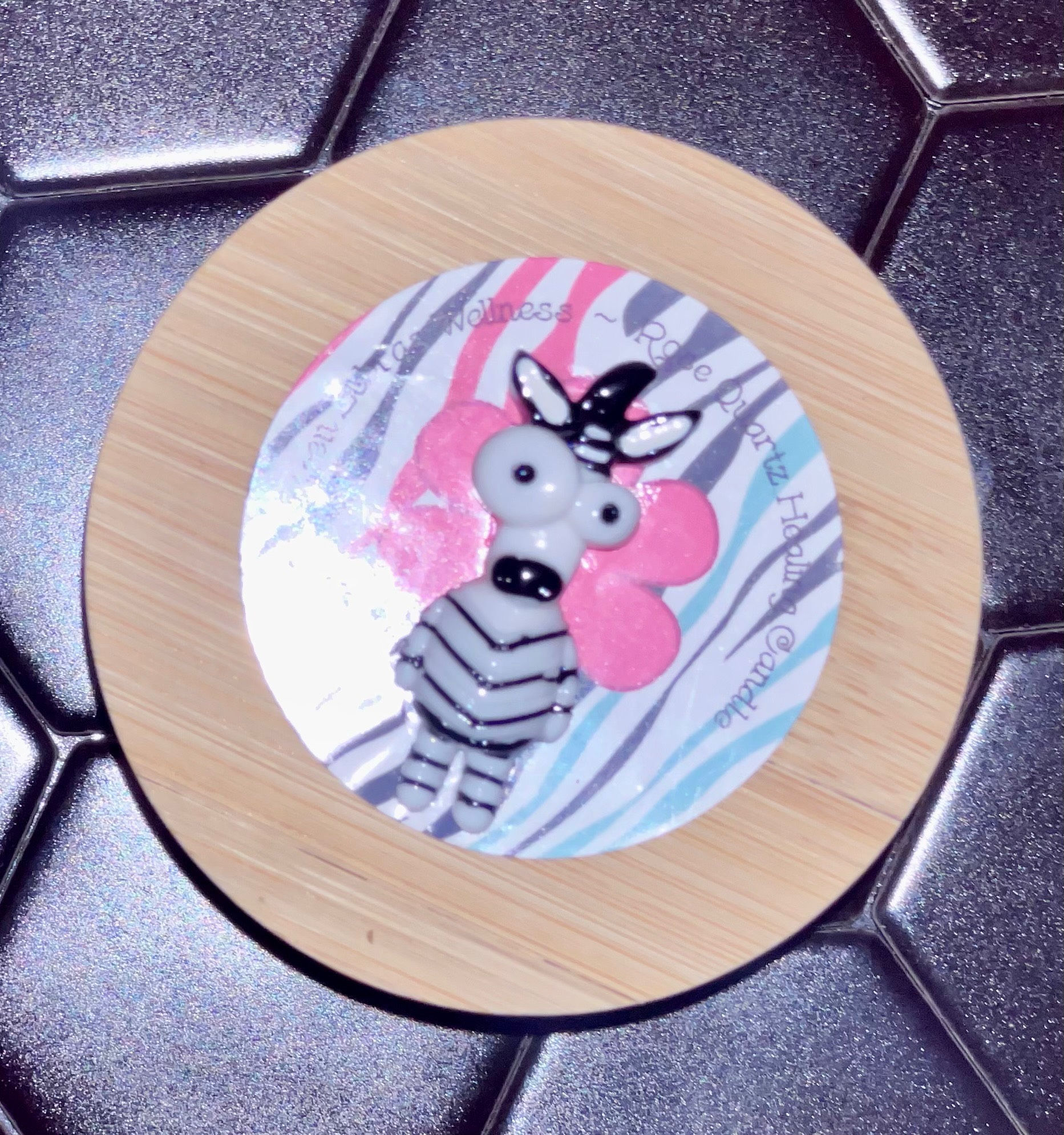 Zebra Healing Candle