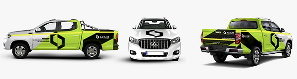 Diseño de camionetas para la marca Axium