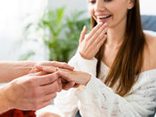 A man proposing to his girl