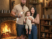 Couple with a healthy baby