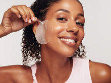 Girl with jelly skin patch