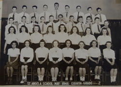 class of 46 8th in classroom