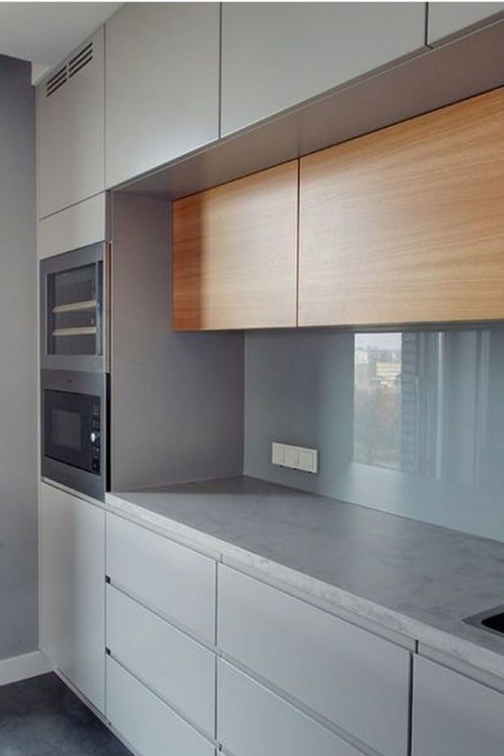 Miniatura: Balcão em L Recepção Caixa 120cm Cinza Cristal 100%Mdf Alto Padrão 1.1