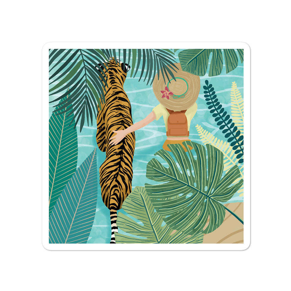 Miniature : "Tiger travel companion" - Stickers