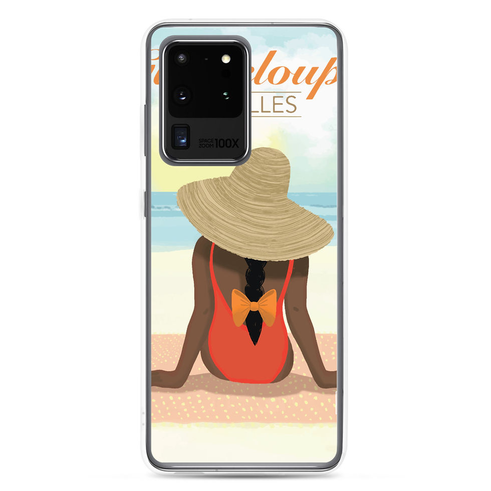 Miniature : "Guadeloupe sunset white" - Samsung Case