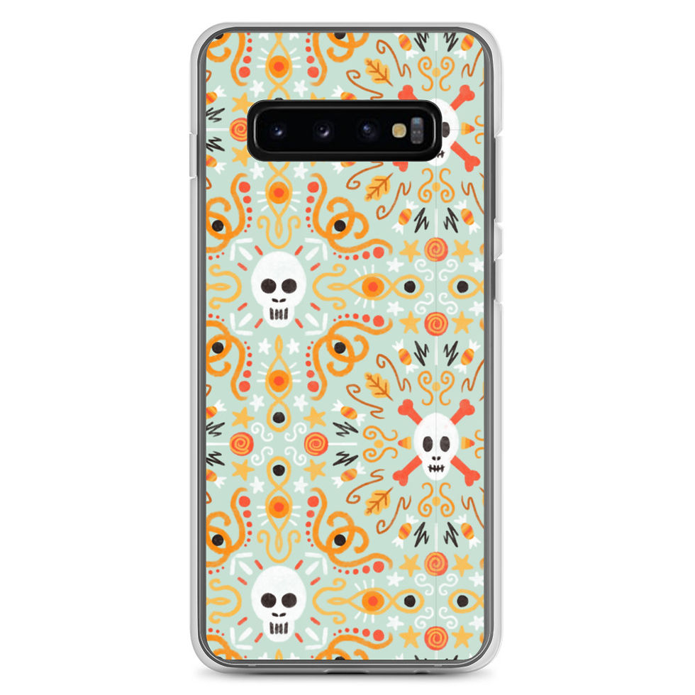 Miniature : "Skull Mandala Blue" - Samsung Case