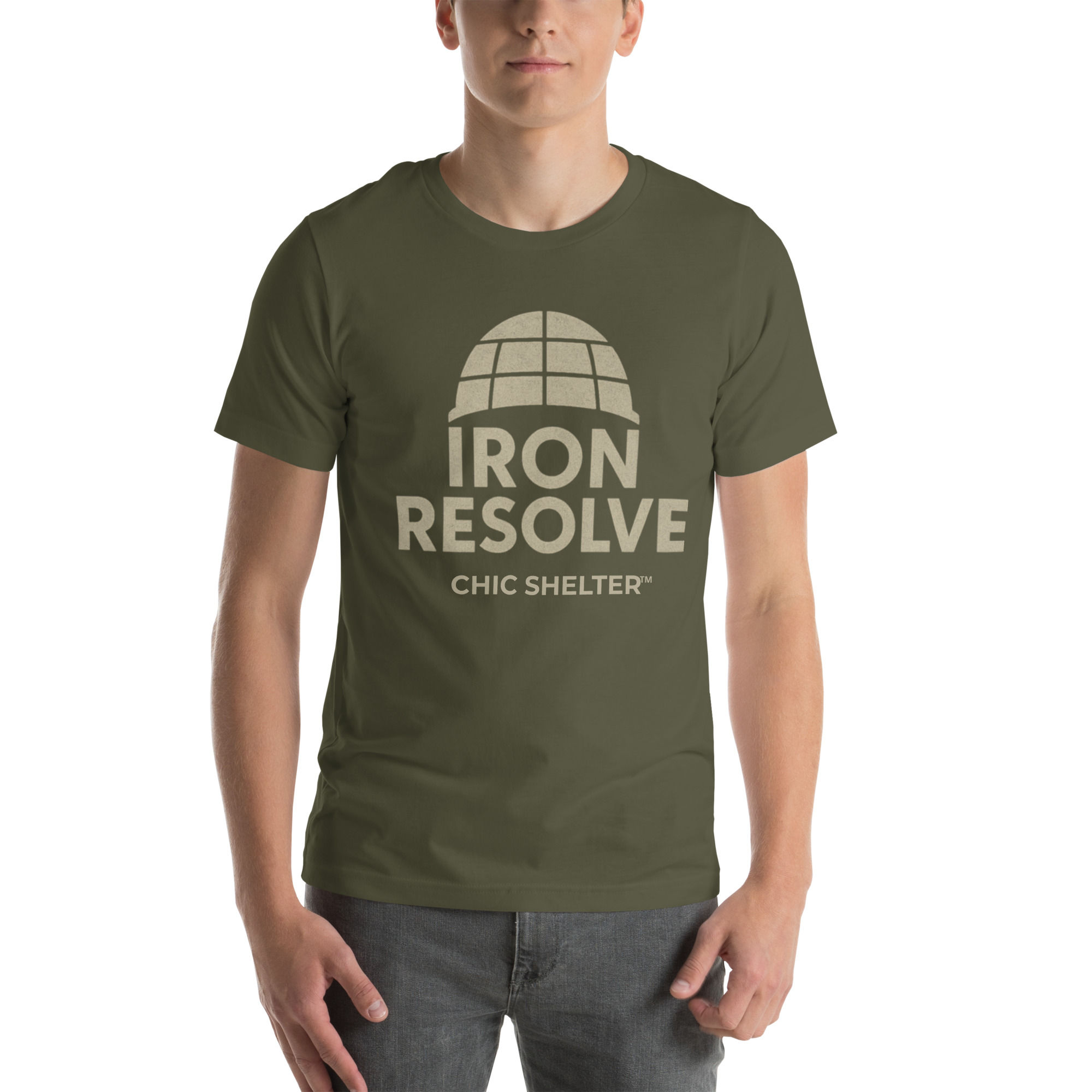 Unisex Iron Resolve Helmet Tee