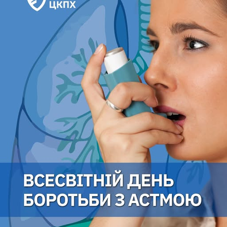 5 травня — Всесвітній день боротьби з астмою: контроль можливий!