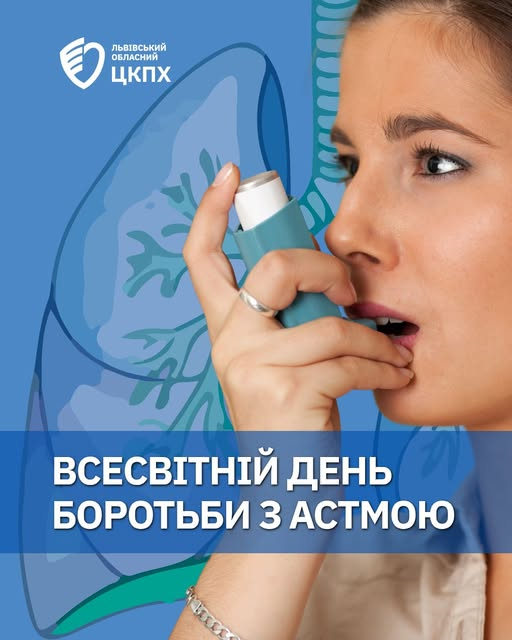 5 травня — Всесвітній день боротьби з астмою: контроль можливий!