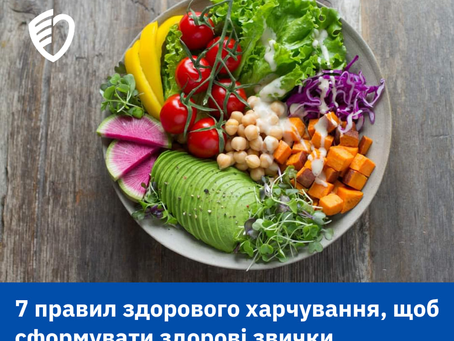 Дотримання правил здорового харчування в поєднанні з регулярними фізичними вправами скорочує ризик хронічних захворювань і розладів