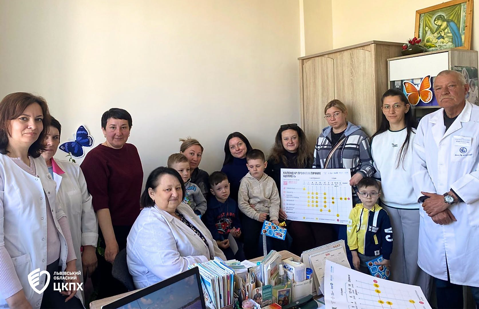 Завершуємо серію дописів про перебіг Тижня імунізації на Львівщині: Шептицький район