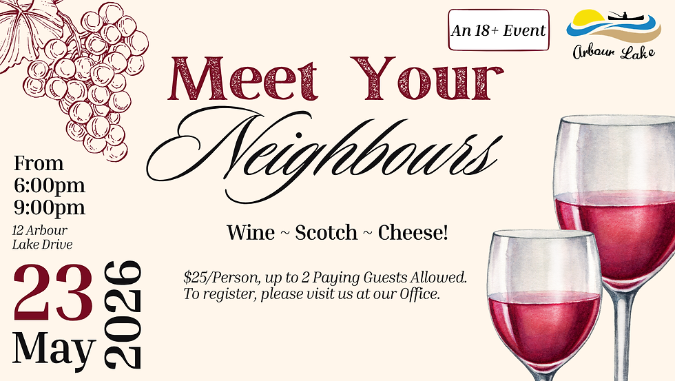 Meet Your Neighbours Tasting Event
