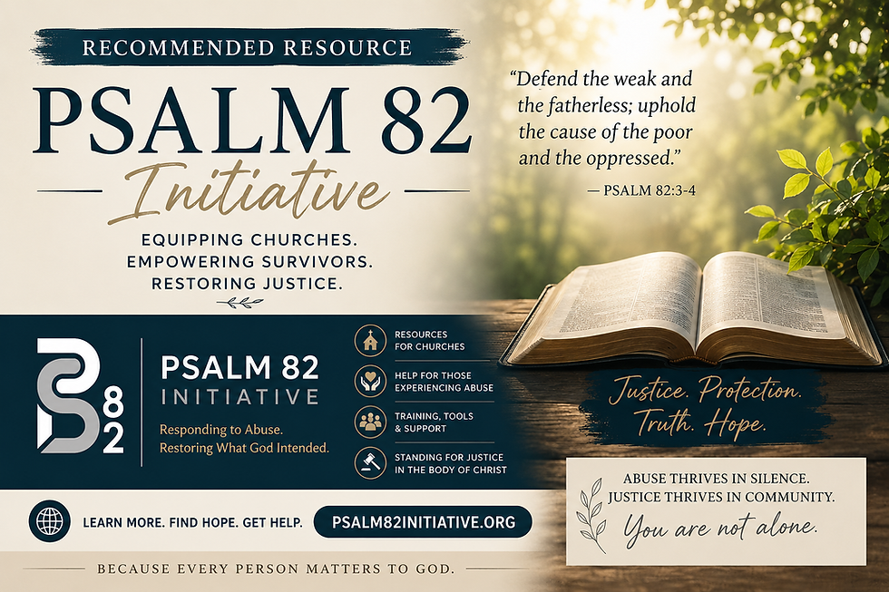 Resources Recommendation: When Is It Abuse? Reflections on our Conversation with Thomas Pryde and the Psalm 82 Initiative by Rev. Dr. Stephanie C. Holmes