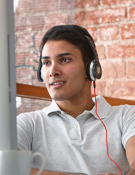 Man with Headphones