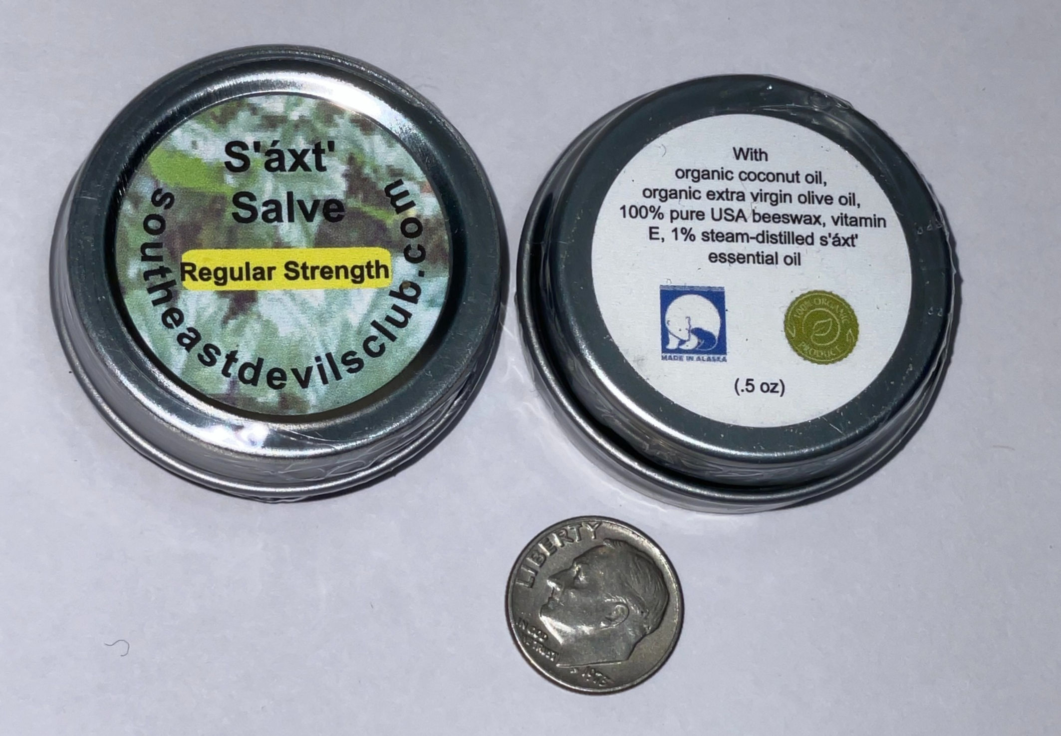 S’áxt’ (devil's club) 1% salve- .5 oz