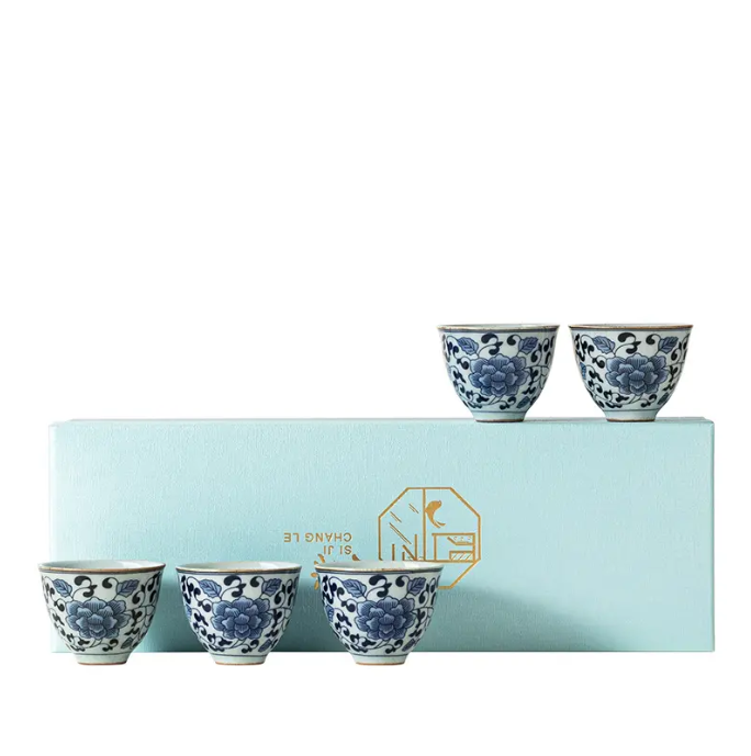 Thumbnail: Le Lotus Teacups (set of 5)
