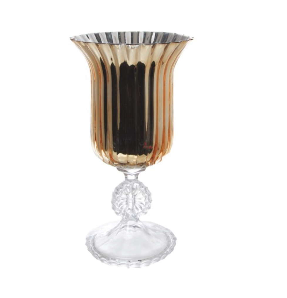 30cm Gold Crystal Vase