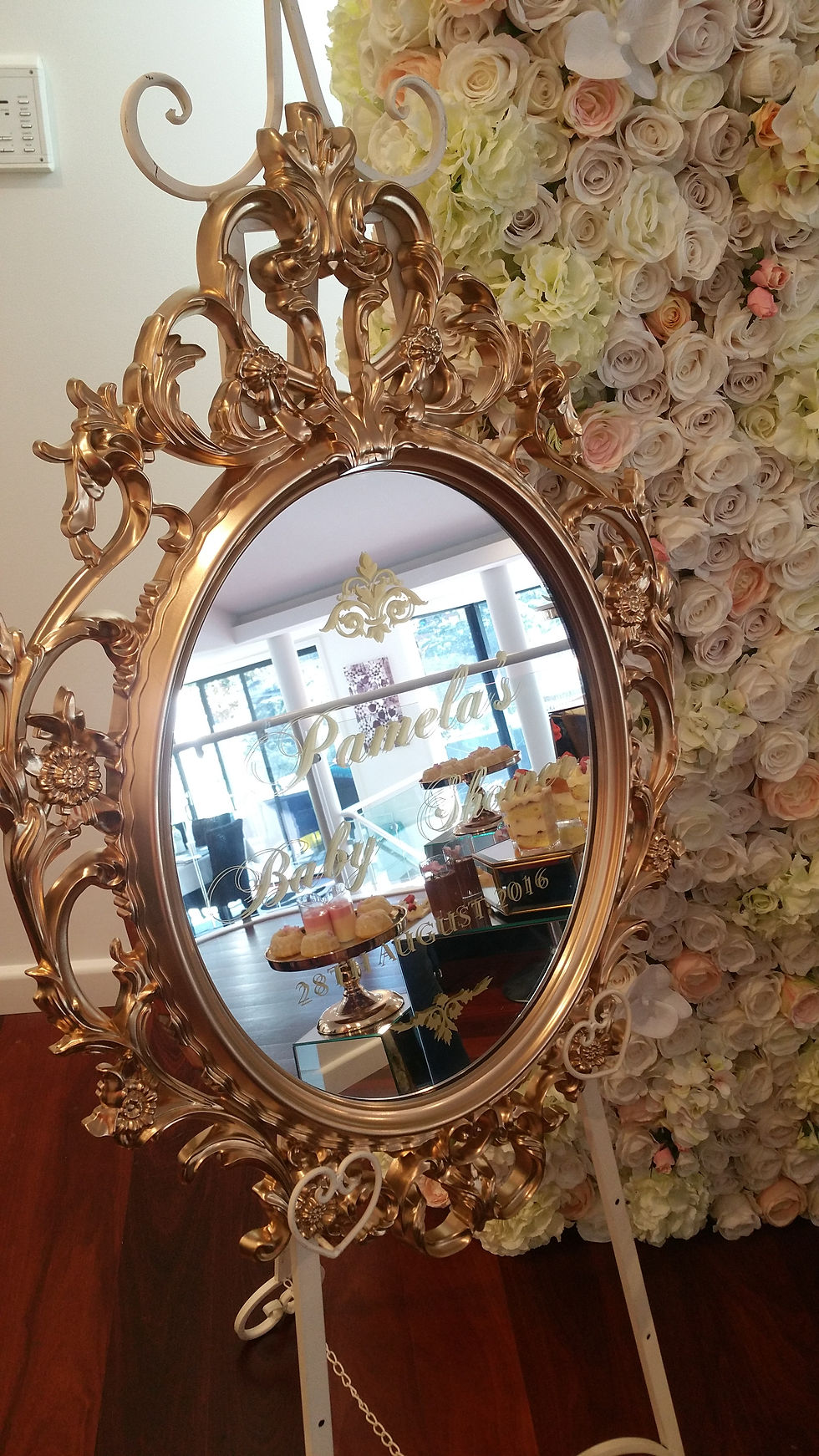 Ornate Oval Mirror