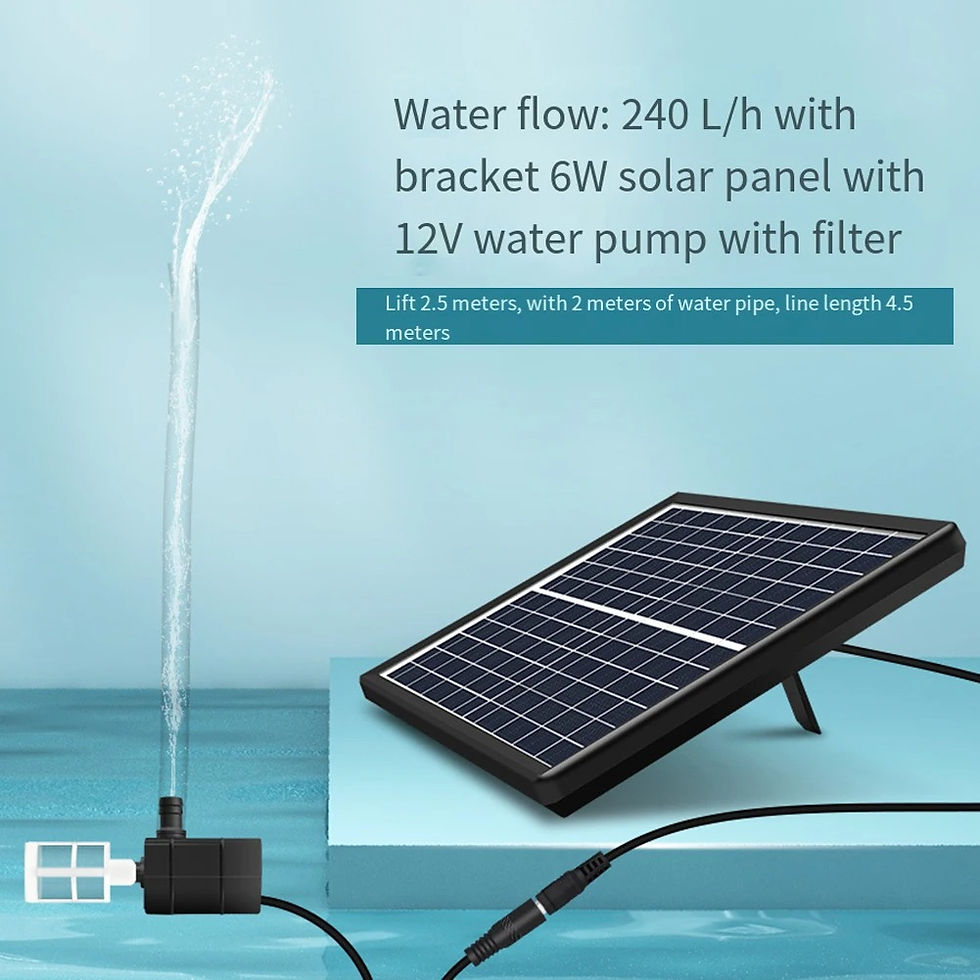 Miniatura: 10W 9V Solar Powered Water-Pump Set with Filter 5V Circulating Fish Pond Filtrat
