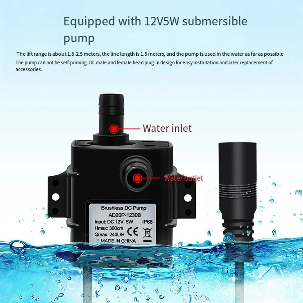 Miniatura: 10W 9V Solar Powered Water-Pump Set with Filter 5V Circulating Fish Pond Filtrat