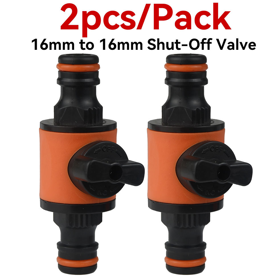Miniatura: 2pcs Garden Hose Tap Shut Off Valve Fitting Connector Pipe Coupler Stop Water Co