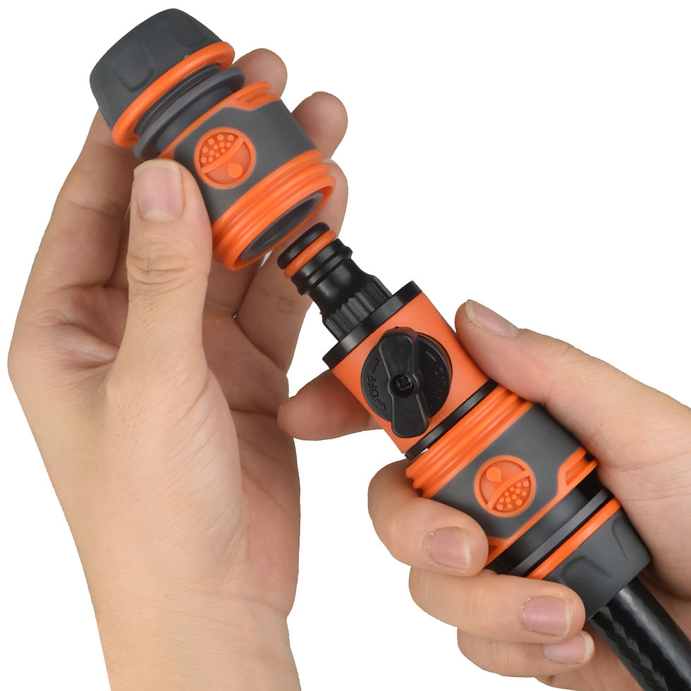 Miniatura: 2pcs Garden Hose Tap Shut Off Valve Fitting Connector Pipe Coupler Stop Water Co