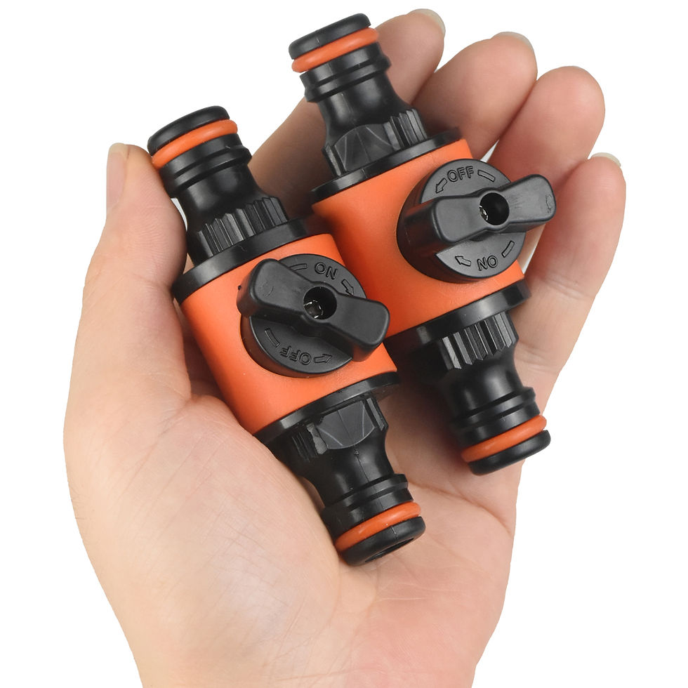 Miniatura: 2pcs Garden Hose Tap Shut Off Valve Fitting Connector Pipe Coupler Stop Water Co