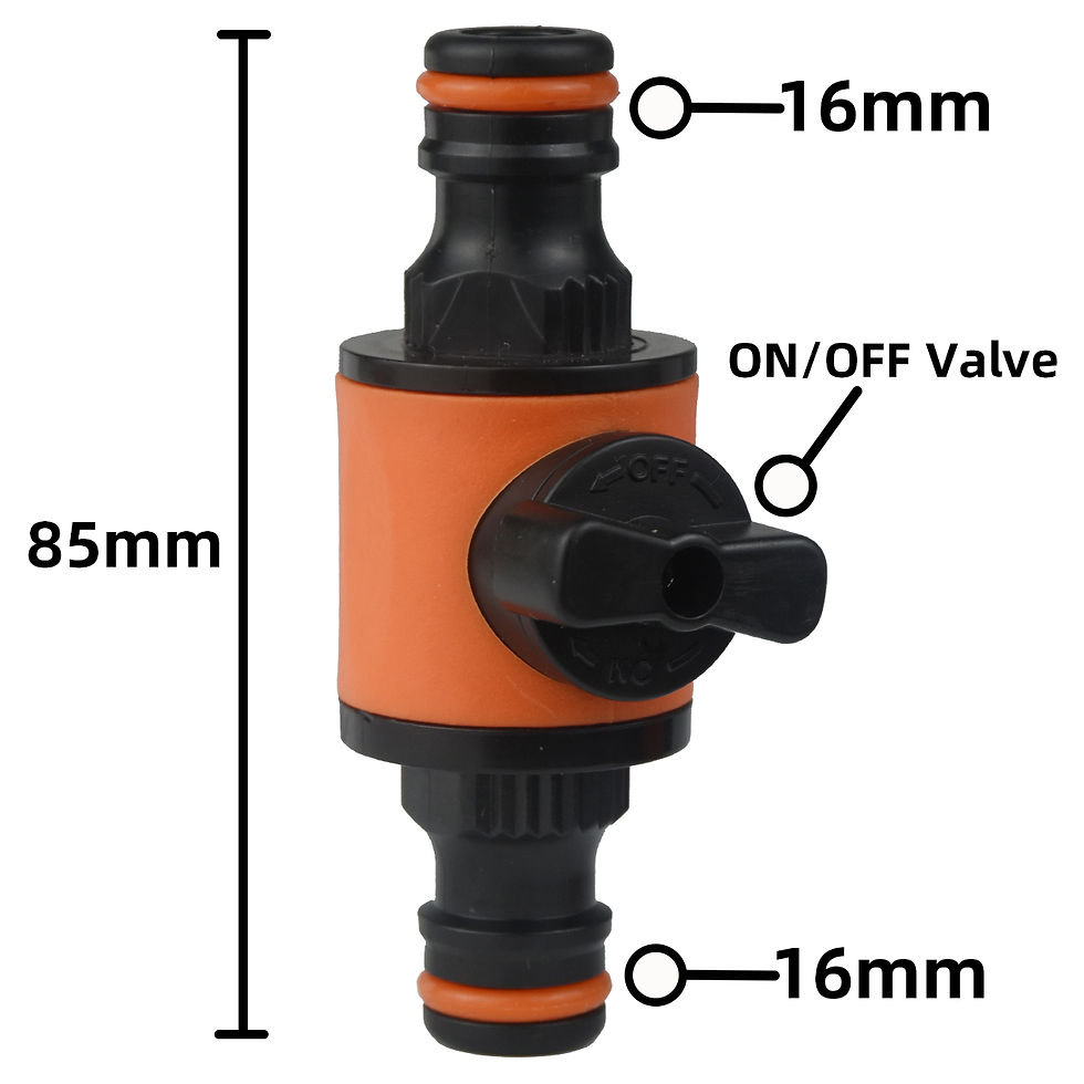 Miniatura: 2pcs Garden Hose Tap Shut Off Valve Fitting Connector Pipe Coupler Stop Water Co