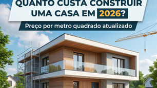 Quanto custa construir uma casa em 2026? Preço por m² atualizado