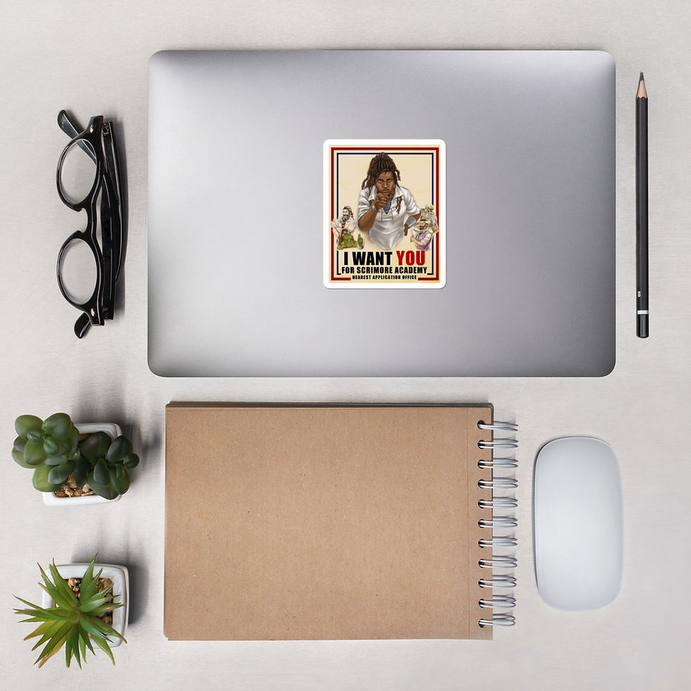 Thumbnail: Scrimore Academy Recruitment Poster Bubble-free stickers