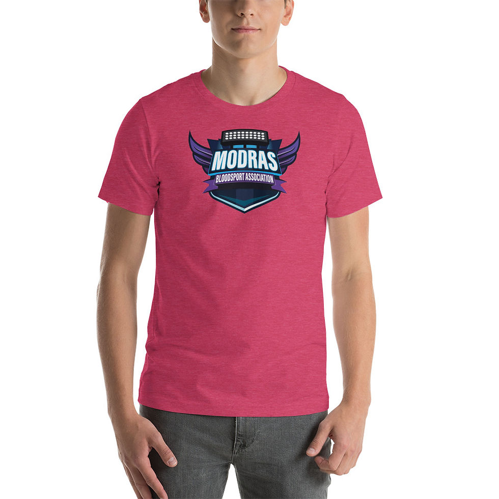 Thumbnail: Modras Bloodsport Association Short-Sleeve Unisex T-Shirt (Bella + Canvas)
