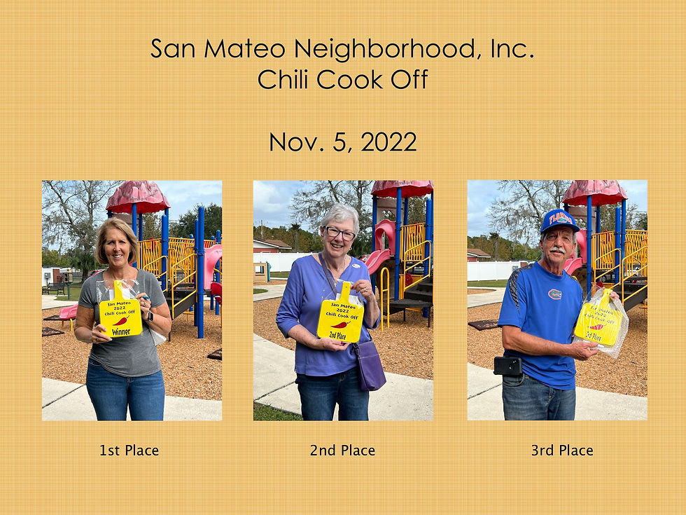 Chili Cook Off 11/05/2022