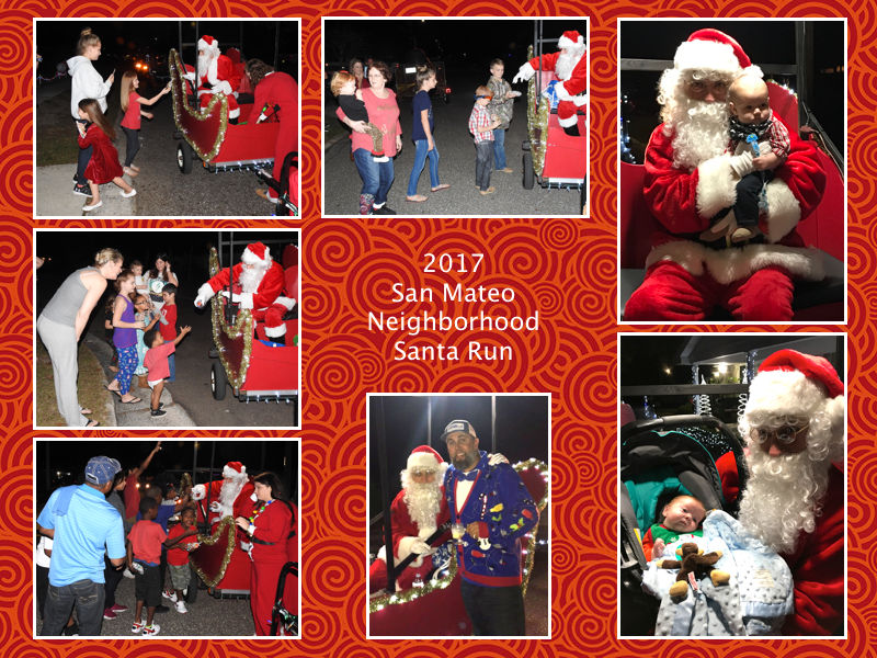 Santa visits San Mateo 12/24/2017