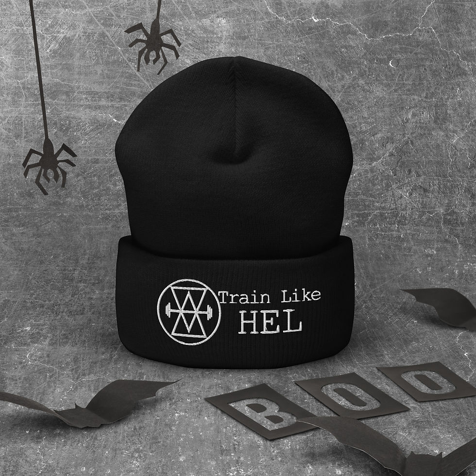 Thumbnail: Train Like Hel - Cuffed Beanie