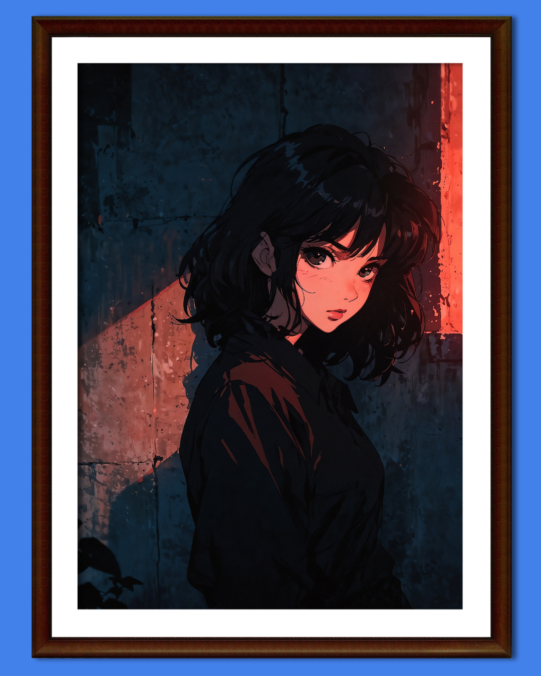 Anime Noir Poster Print