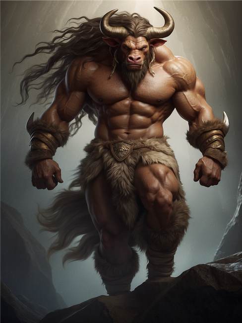 fantasy minotaur art